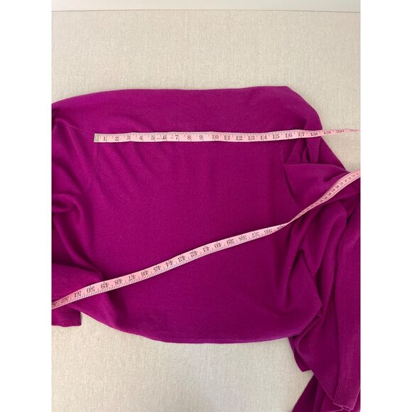 DKNY Womens Open Front Cardigan P/S Purple Wool and cashmere. - Picture 11 of 13